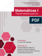 Paquete Didactico Pae Matematicas I