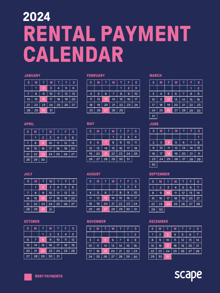Rent Calendar 2022 PDF