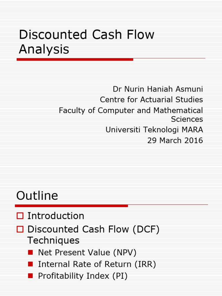 Chapter7 - Discounted Cash Flow Analysis | PDF | Net Present Value ...