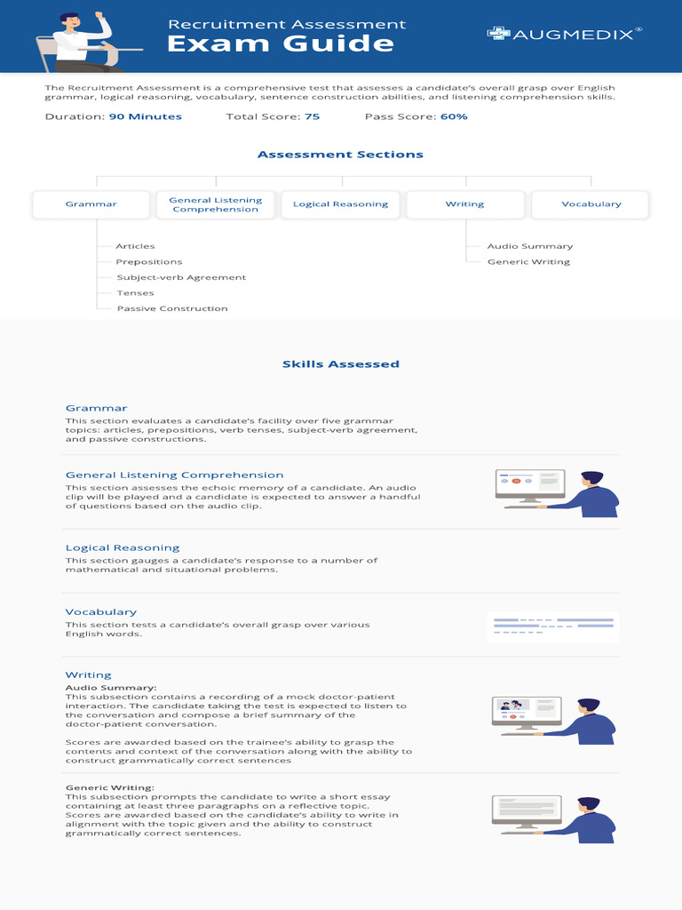 Recruitment Assessment Exam Guide | PDF | Grammar | Vocabulary