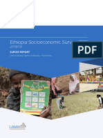 Survey Report Ethiopia Socioeconomic Survey Ess 2018 2019
