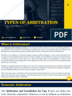 Types of Arbitration - Issue 1, 15.04.2024