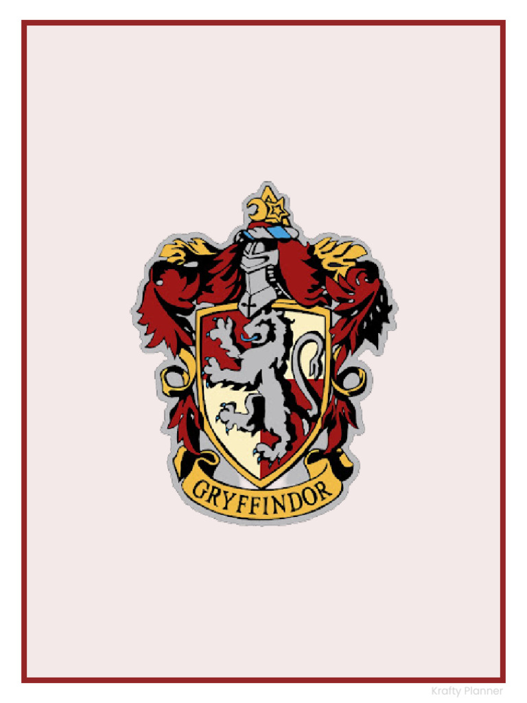 Gryffindor Planners | PDF