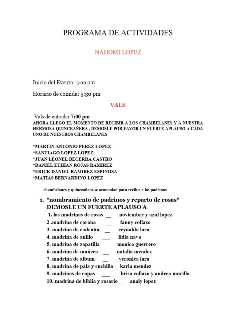 Programa para Axel | PDF