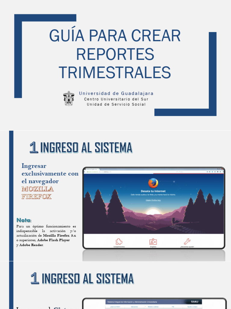 Guía para Elaboración de Reportes MCP, LENF, EnFE y NUT | PDF ...