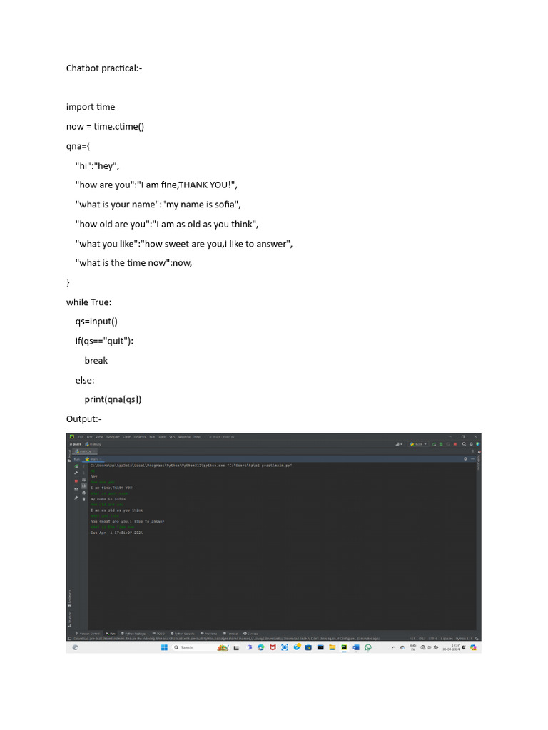 Simple Chatbot Interaction Guide | PDF