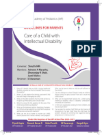 Parent Counselling - Care of A Child With Intellectual Disability