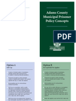 Adams County Municipal Prisoner Policy Concepts, October 14, 2011
