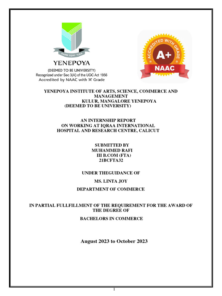 Rafi Final Report | PDF | Health Care | Healthcare Industry