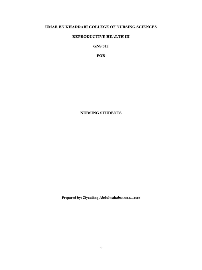 Reproductive Health III | PDF | Infertility | In Vitro Fertilisation