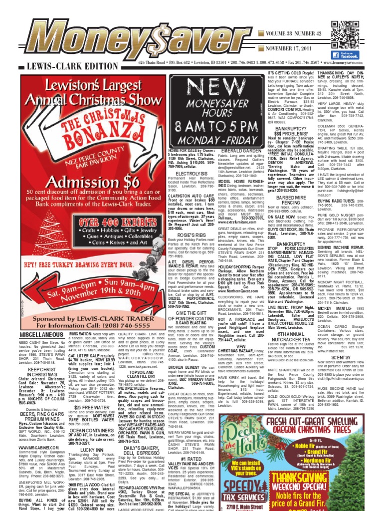 PREDATOR… 11-17-11 - Moneysaver - Lewis-Clark Edition | PDF | Apartment