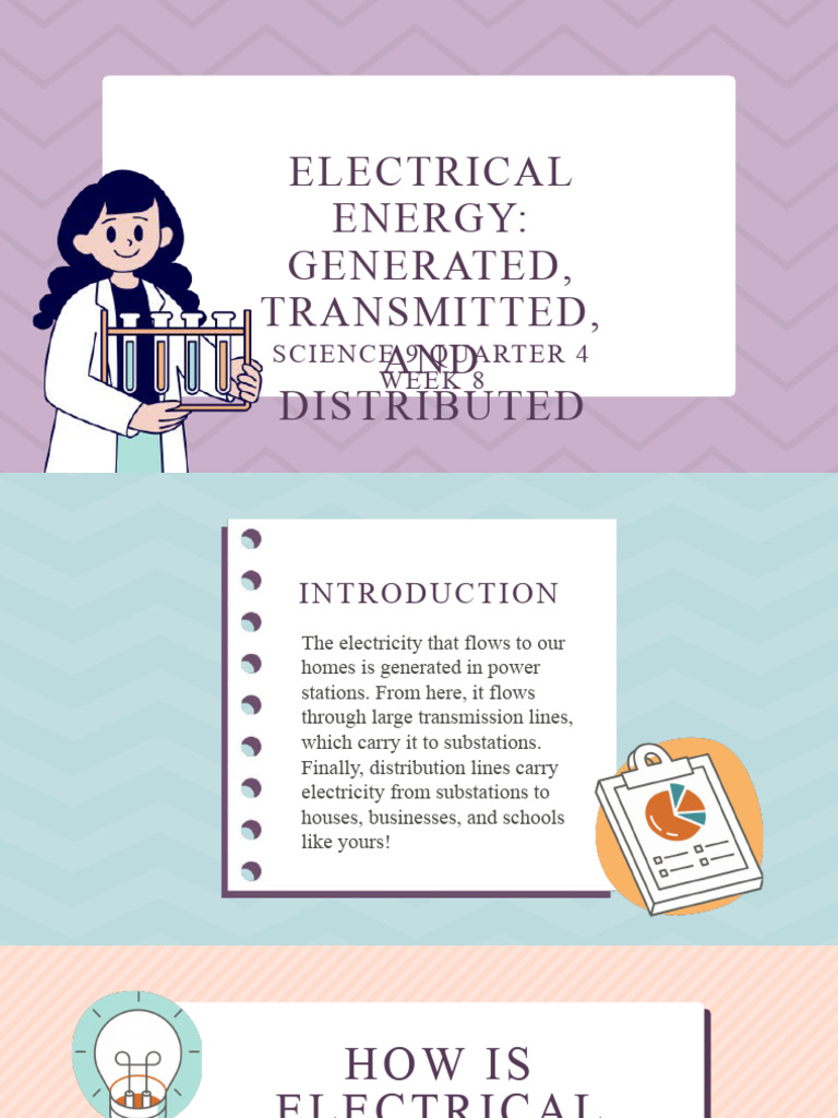 Electricity Generation and Distribution Process | PDF | Power Station ...