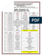 Jadwal Pelajaran IVB 2023-2024