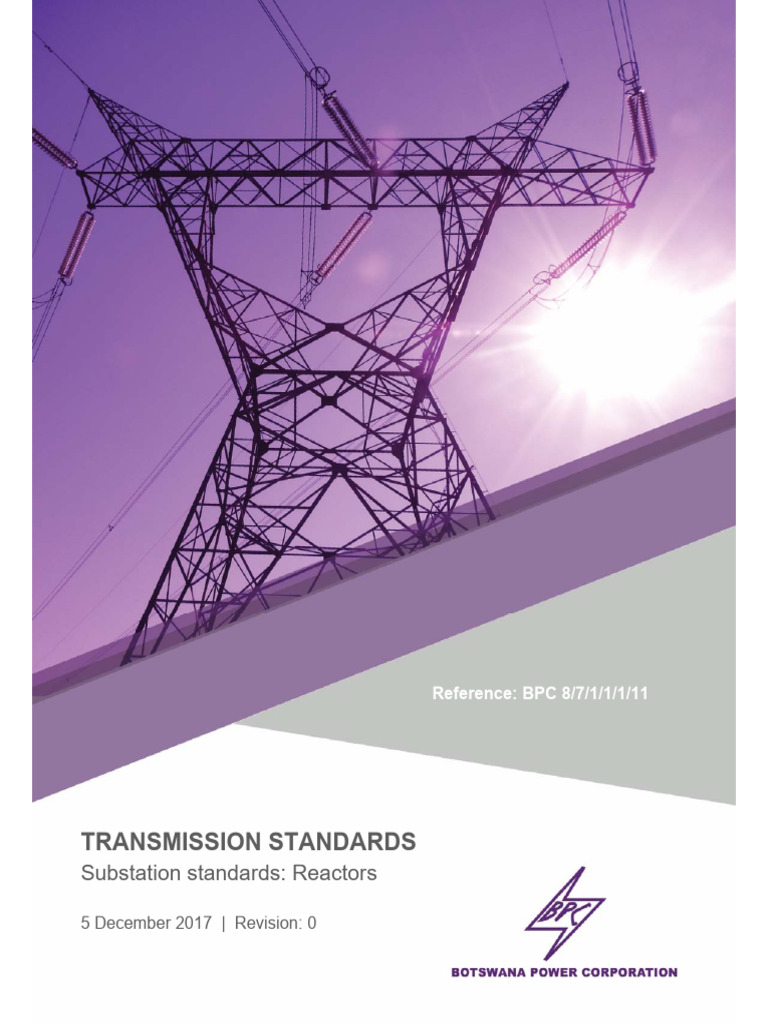 BPC Standards for Reactor Design | PDF | Transformer | Insulator ...