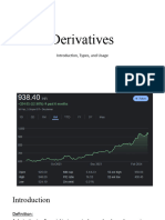 Derivatives Introduction, TypesandUsage