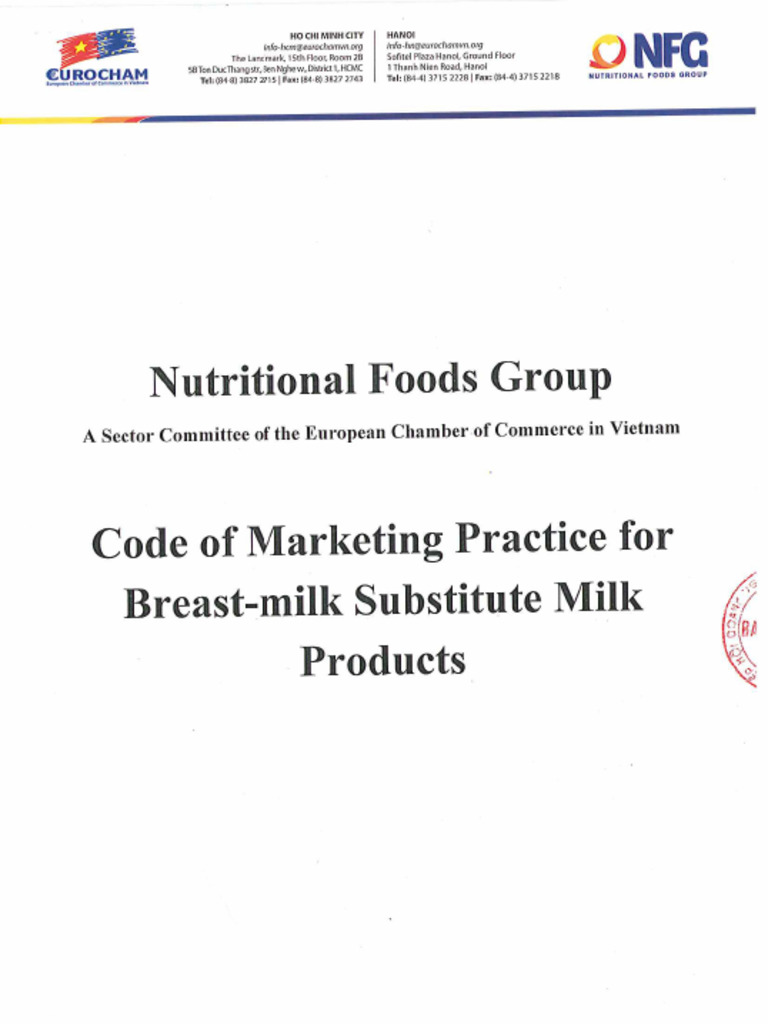 NFG Code of Marketing Practice May 2017 | PDF