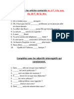 Exercice Final de L'unité 3 Saison 1