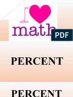 PERCENT and PERCENTAGE-Math 5