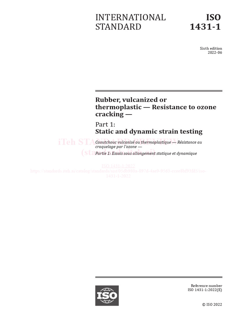 ISO-1431-1-2022 | PDF | Ozone | Flow Measurement