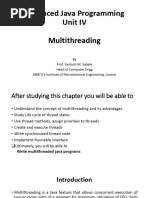 Unit IV - Multithreading