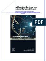 Read online textbook Quantum Materials Devices And Applications Mohamed Henini ebook all chapter pdf