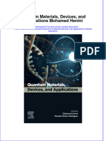 Read Online Textbook Quantum Materials Devices and Applications Mohamed Henini Ebook All Chapter PDF