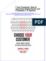 Read Online Textbook Choose Your Customer How To Compete Against The Digital Giants and Thrive Jonathan L S Byrnes Ebook All Chapter PDF