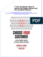 Read Online Textbook Choose Your Customer How To Compete Against The Digital Giants and Thrive Jonathan Byrnes Ebook All Chapter PDF