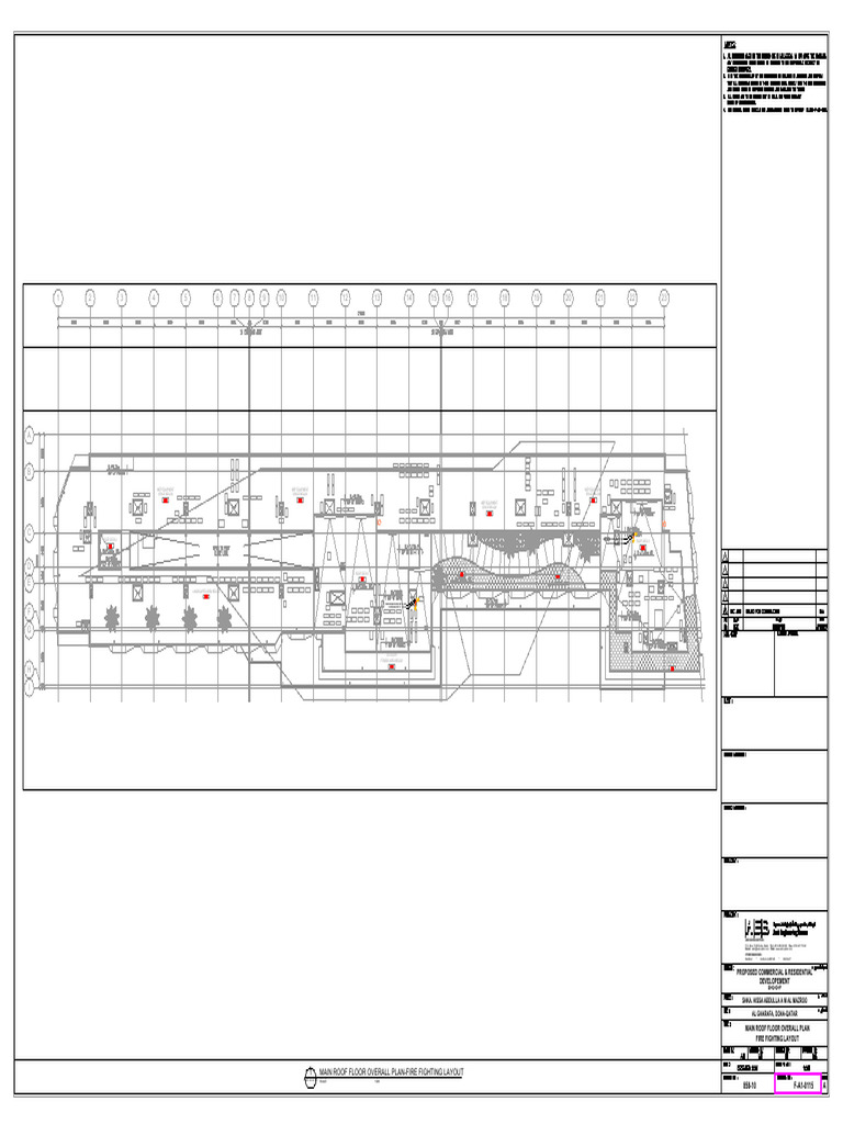 Main Roof Floor Plan & Fire Layout | PDF