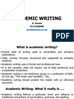 Academic Writing