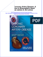 Read online textbook Chronic Coronary Artery Disease A Companion To Braunwalds Heart Disease James A De Lemos ebook all chapter pdf 