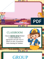 Colourful Cartoon Elementary Classroom Rules Educational Presentation