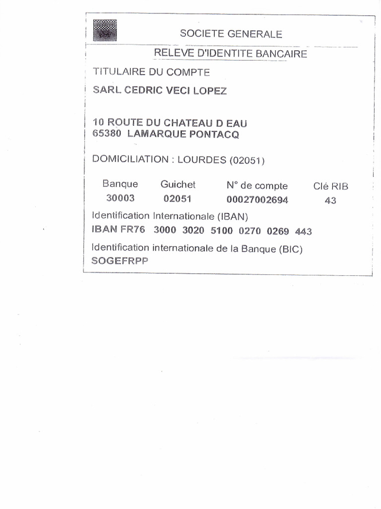 VECI-LOPEZ Rib SARL | PDF