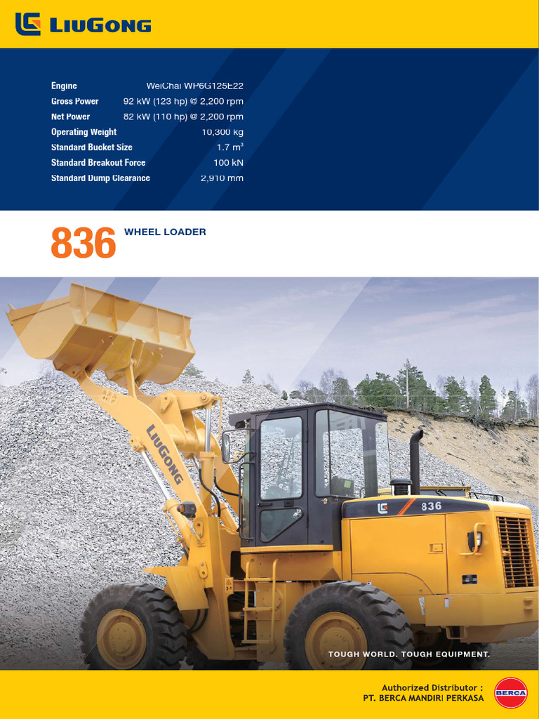 Wheel Loader Specifications and Features | PDF | Brake | Horsepower