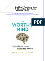 Read online textbook The Worthy Mind Transform Your Mindset Strengthen Self Worth Meadow Devor ebook all chapter pdf