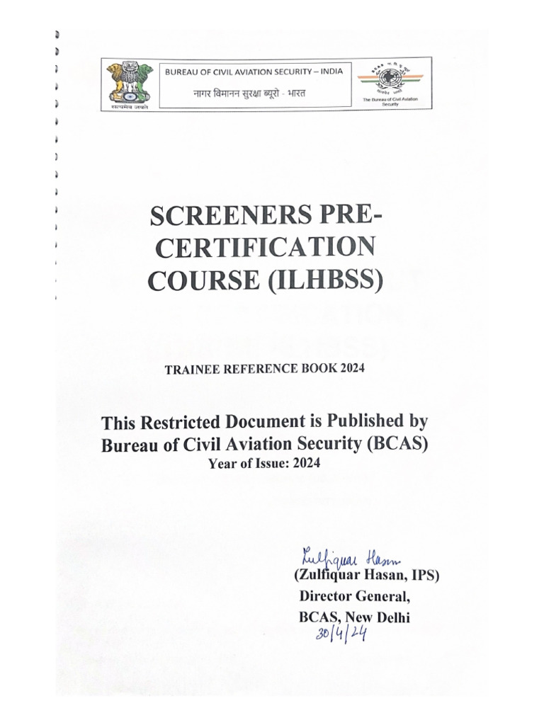 BCAS AVSEC Order 2/2024: QRT Training Facility | PDF | Airport Security ...