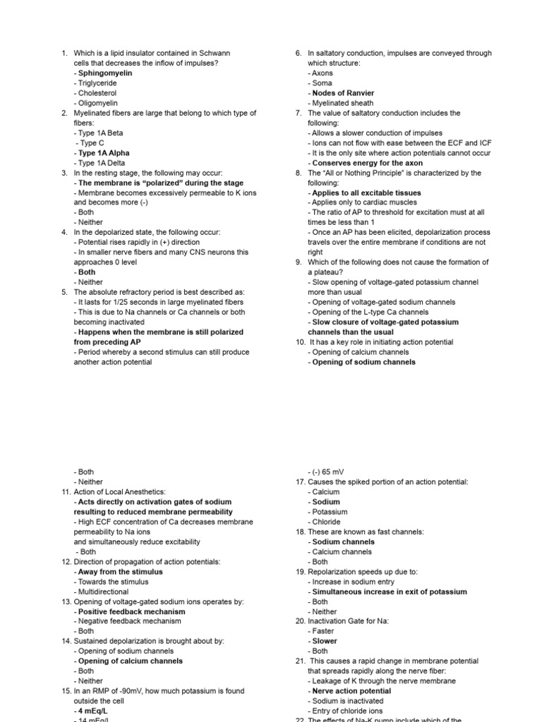 Understanding Action Potentials and Nerve Physiology | PDF | Action ...