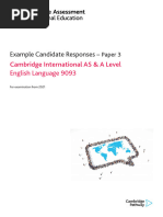 9093 Example Candidate Responses Paper 3 (For Examinations From 2021)