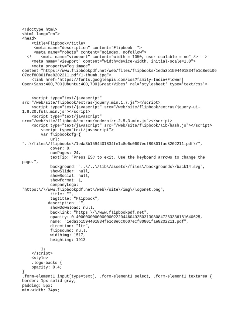 Flipbook url upload pdf