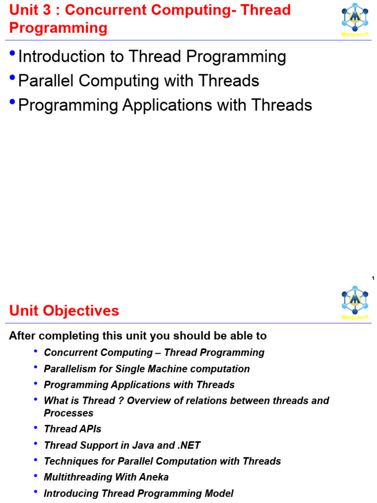Unit 3 | PDF | Thread (Computing) | Multi Core Processor