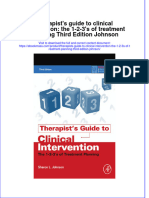 Read Online Textbook Therapists Guide To Clinical Intervention The 1 2 3S of Treatment Planning Third Edition Johnson Ebook All Chapter PDF