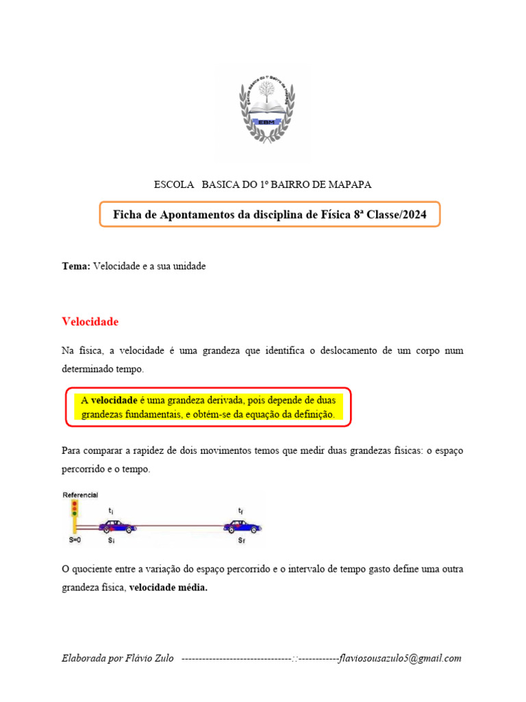 Como Calcular a Velocidade Média em Física, image size:768x1024