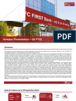 IDFC FIRST Bank Investor Presentation Q2 FY22 Final
