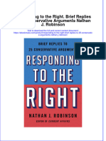 Read online textbook Responding To The Right Brief Replies To 25 Conservative Arguments Nathan J Robinson ebook all chapter pdf