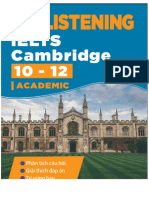Giải Để LISTENING Trong Bộ IELTS Cambridge 10-12