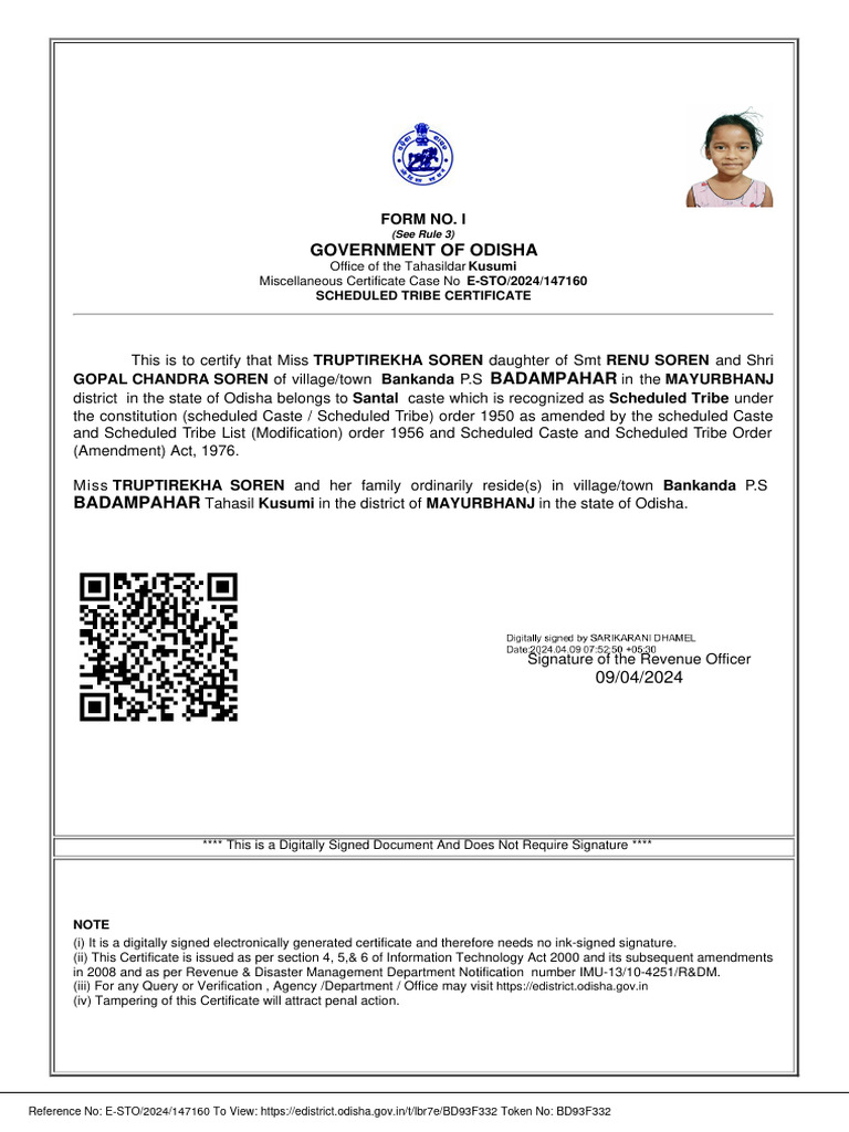 schedule-tribe-certificate-pdf