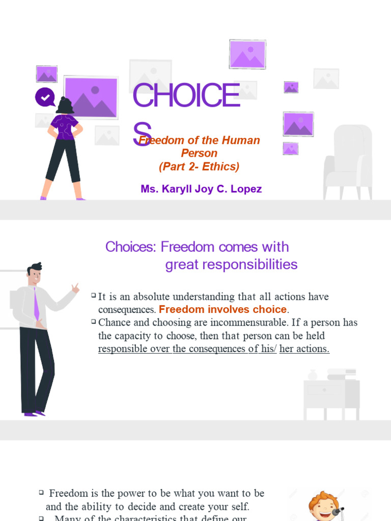 Lesson 12 Choices Hand Outs 1 | PDF | Free Will | Morality