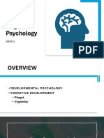 Cognitive Psychology: Week 4