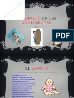 EL ABORTO en LAS ADOLESENTES Presentacion Entornos Virtuales