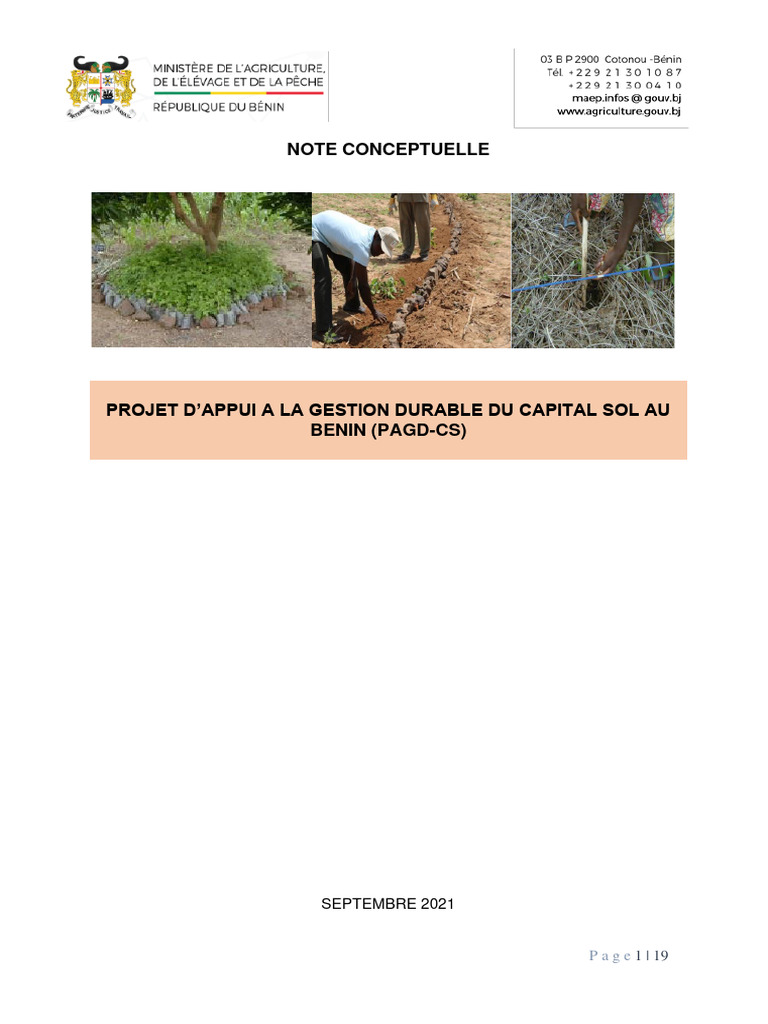 Gestion durable des sols au Bénin | PDF | Sol (pédologie) | Rotation ...